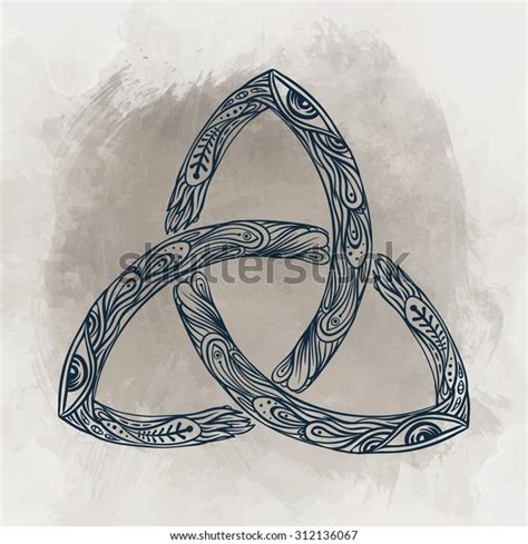 Triquetra Celtic Body Mind Spirit Symbol Stock Vector (Royalty Free) 312136067 | Shutterstock