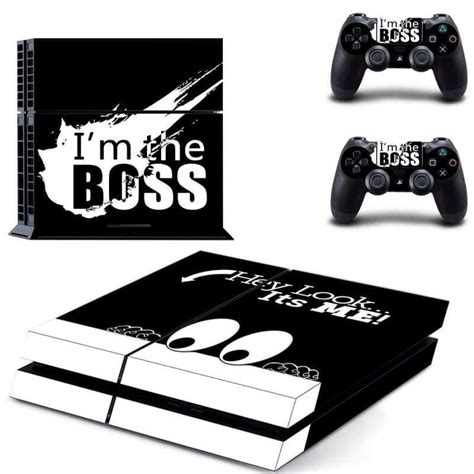 White Sketch PS4 Skin Sticker Decal - ConsoleSkins.co