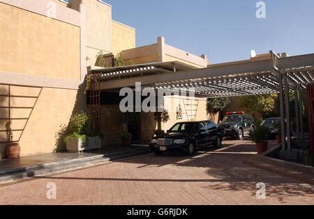 The covered car entrance of the British Ambassador's residence, at ...