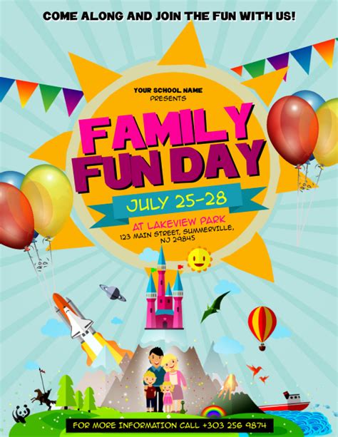 Family Fun Day Flyer Template | PosterMyWall