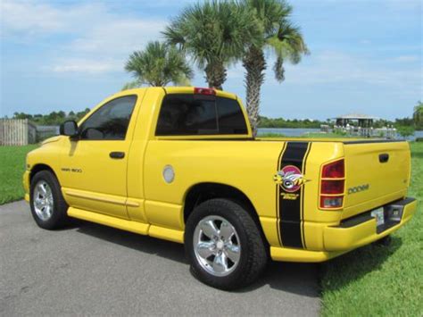 Purchase used 1 Owner Solar Yellow 2004 Dodge Rumble Bee Ram1500 SLT Leather Low Mile 5.7 HEMI ...