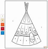 Teepee Printable Paper Tipi Coloring Pages Blackfoot Native American  sketch template