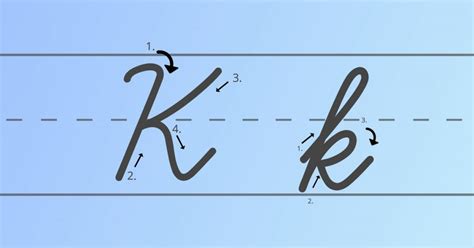 How to Write Cursive K [Worksheet and Tutorial]