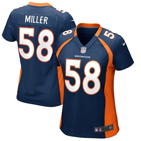 Women's Denver Broncos Von Miller Nike Navy Blue Game Jersey