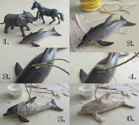 diy animal ornaments — pleasure in simple things