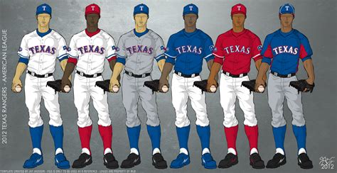 Texas Rangers 2012 Uniforms by JayJaxon on DeviantArt