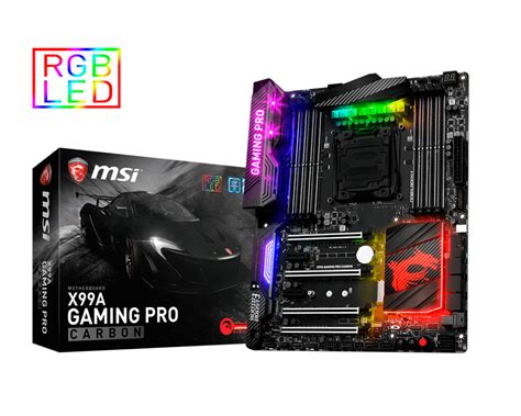 MSI Debuts RGB X99A GAMING PRO CARBON Motherboard | TechPorn