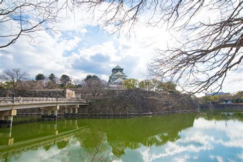 The Beautiful Osaka Castle in Winter of Osaka,japan Editorial Stock Image - Image of feudal ...