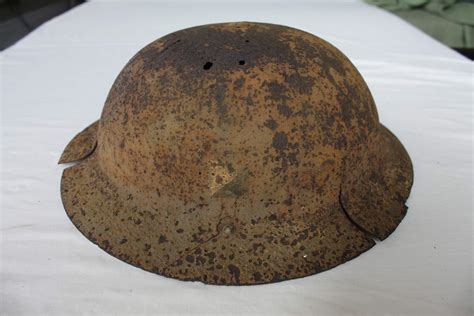 Battle of Crete British helmet