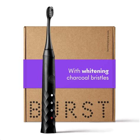 BURST Sonic Electric Toothbrush with Charcoal Toothbrush Head, Black - Walmart.com - Walmart.com