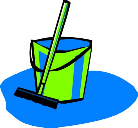 Mop And Bucket Blue Clip Art at Clker.com - vector clip art online ...