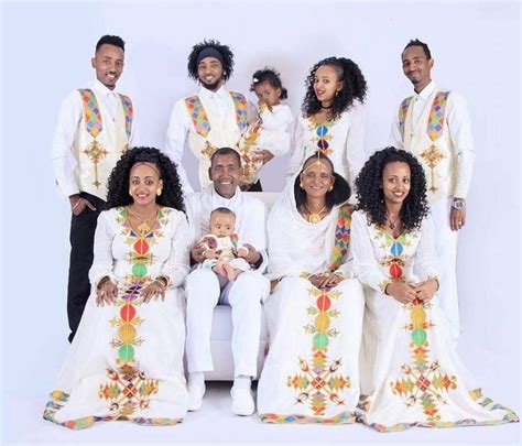 Ethiopian family wearing traditional dress. 💚💛 ️💙We Love, Collect ...