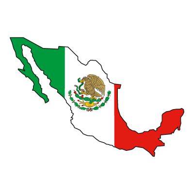 Flag of Mexico vector logo - Flag of Mexico logo vector free download