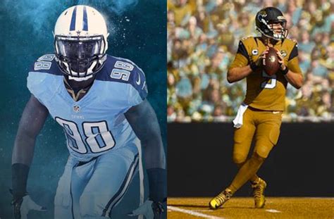 Jags-Titans Color Rush Uniforms Unveiled – SportsLogos.Net News