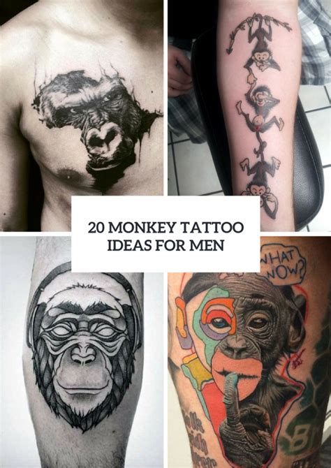 20 Monkey Tattoo Design Ideas For Men - Styleoholic