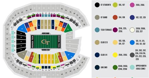 Notre Dame Football Stadium Map