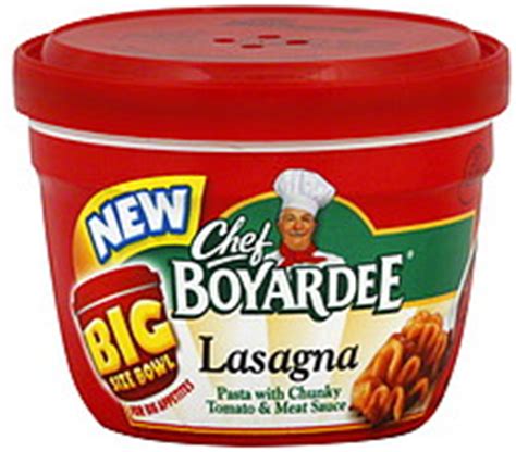 Chef Boyardee Lasagna 14.5 oz Nutrition Information | ShopWell