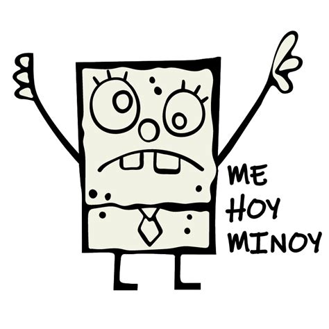 SpongeBob DoodleBob Me Hoy Minoy Sticker | Spongebob, Spongebob tattoo ...