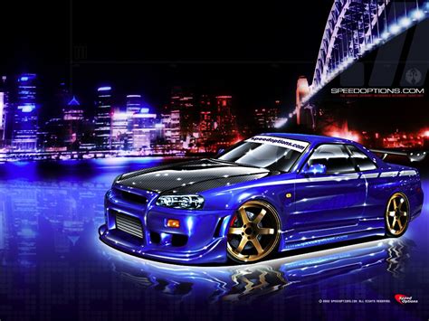 Skyline R34 Wallpgtraper | Nissan skyline gtr, Skyline gtr r34, Nissan ...