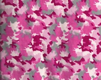 Pink camo fabric | Etsy