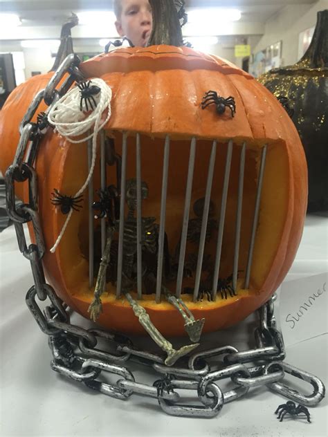 Summer's skeleton prison pumpkin