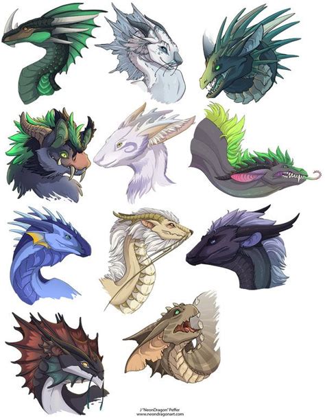 Dragon Heads 1 by neondragon on DeviantArt | Dragon artwork, Dragon ...