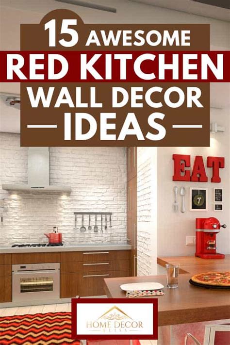 15 Awesome Red Kitchen Wall Decor Ideas