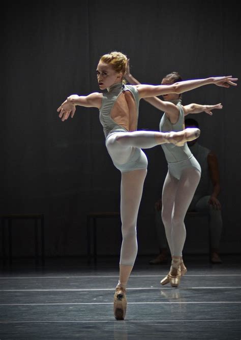 The Boston Ballet in Willianm Forsythe’s The Second Detail. Dancers: Dusty Button, Whitney ...