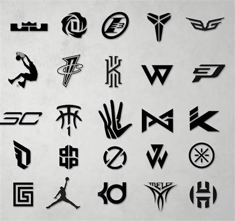 NBA player logos : coolguides | Logo design inspiration branding ...