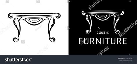 Classic Furniture Logo Vintage Vector Stock Vector (Royalty Free ...