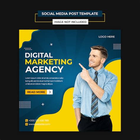 Premium PSD | Creative agency social media and instagram post template