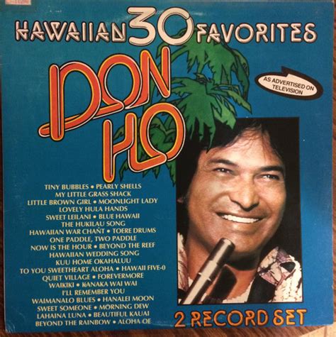 Don Ho – Hawaiian 30 Favorites (1979, Vinyl) - Discogs