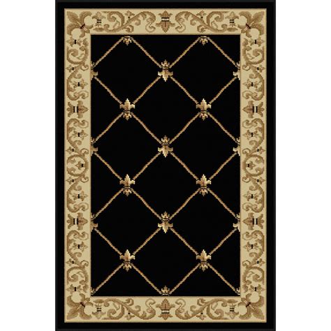 Threadbind Richmond Black/Gold Area Rug & Reviews | Wayfair