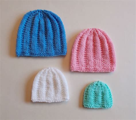 three crocheted hats sitting next to each other