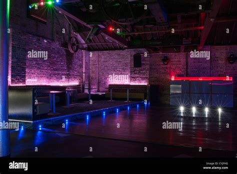 Night club dance floor and seating, interior design Stock Photo - Alamy