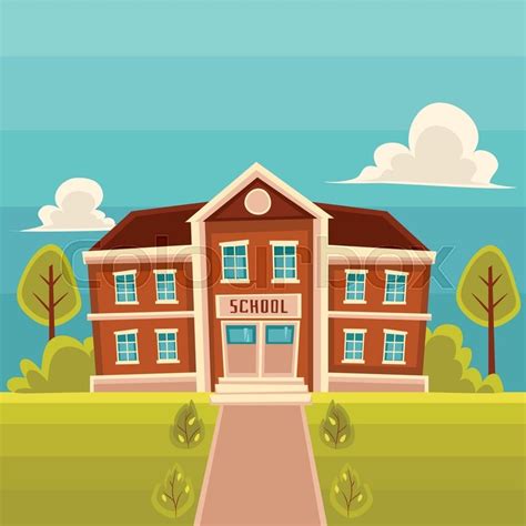 Cartoon School Building – 101 Clip Art