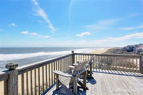 Oceanfront view from rental home Lighthouse Stew in Buxton NC | Outer ...