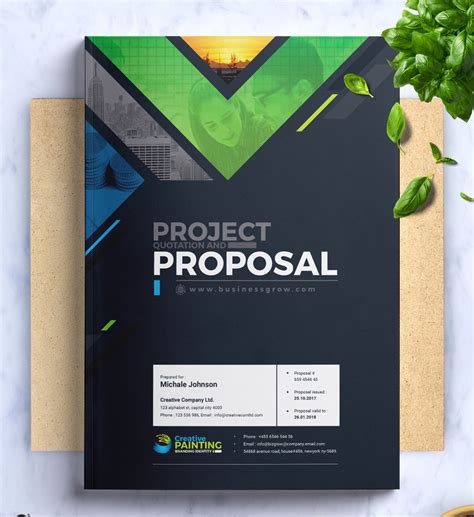 MS Word Project Proposal Template | Stationery Templates ~ Creative Market