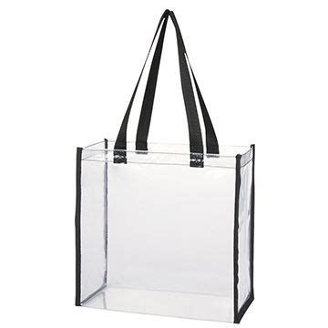 Recycled clear plastic tote bags with handle in large size, Plastic ...