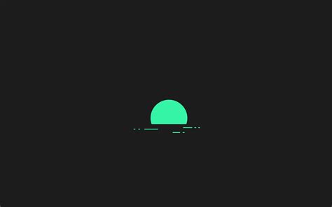 Green semi-circle on black background illustration, minimalism wallpaper | Wallpaper hd ...