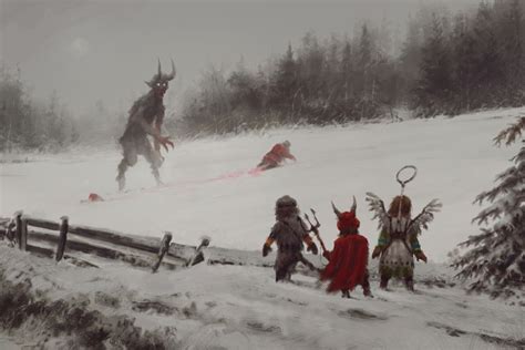 Santa vs Krampus by Jakub Rozalski - #confirmed | Krampus, Concept art ...