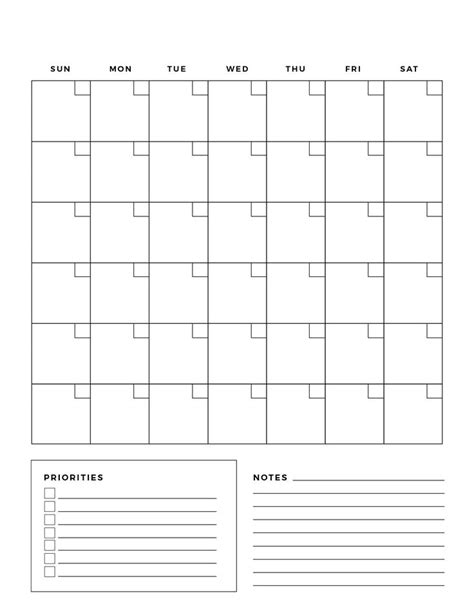 the printable calendar is shown in black and white