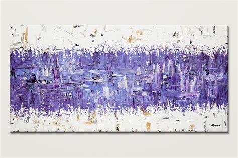 Purple Story Modern Abstract Wall Art Id80