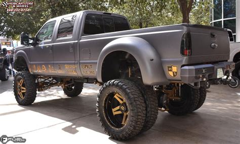 Ford F-350 Dually Fuel Full Blown Dually Rear D254 Wheels Custom