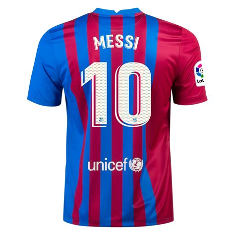 Lionel Messi Barcelona Home Jersey 21/22 - SideJersey