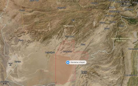 Kandahar Map - Afghanistan