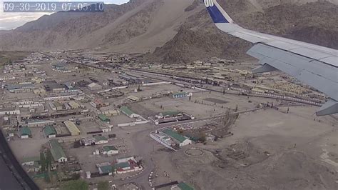 Landing at Leh Airport - YouTube