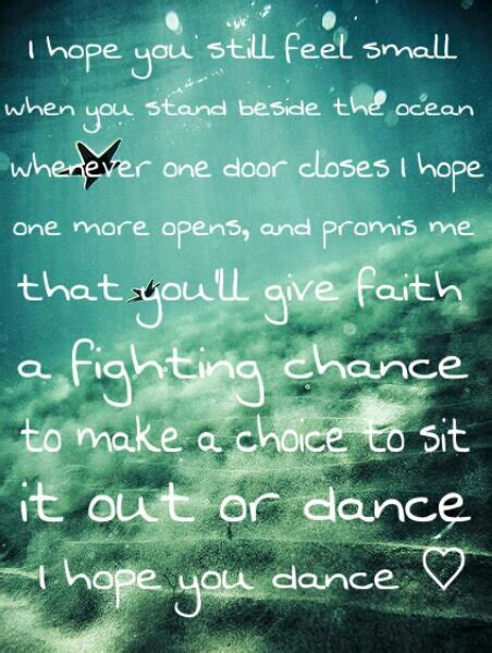 I Hope You Dance Quotes. QuotesGram