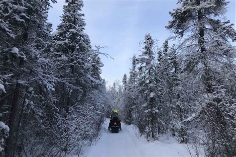 Yellowknife: Backcountry Snowmobile Tour with Winter Gear