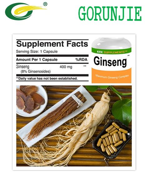 Panax Ginseng Capsule Dosage Supplement & OEM Service - China Ginseng Extract Gold Capsule and ...